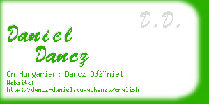 daniel dancz business card